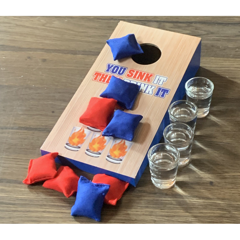 Board Game For Kids - 1 Set Wooden Throwing Game Board