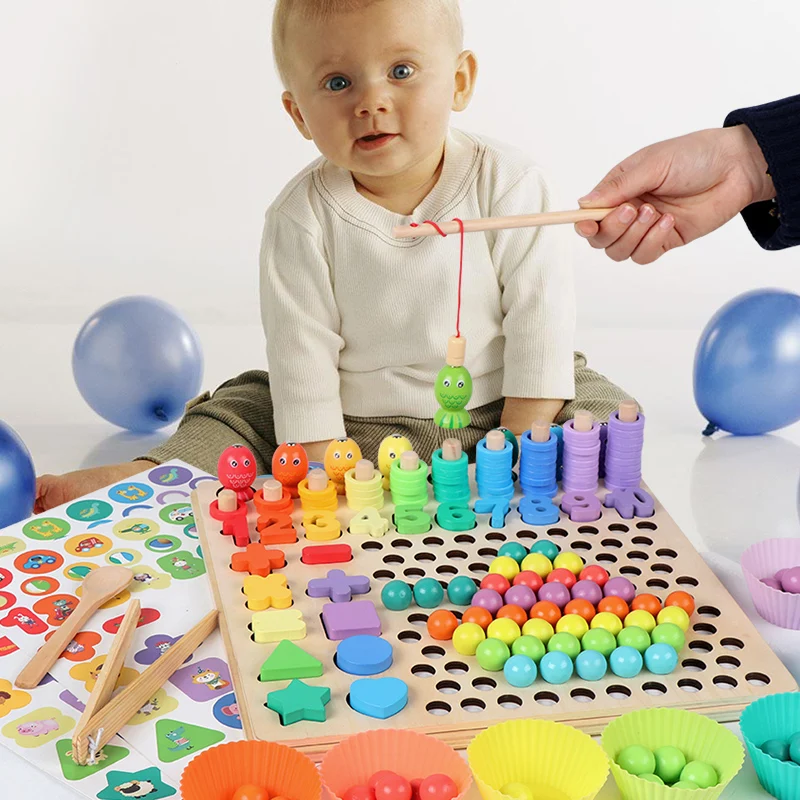 Board Game For Kids - Kids Educational Toys Montessori Wooden Puzzle
