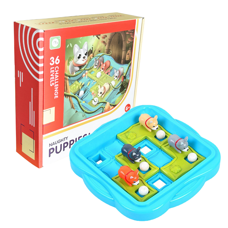 Board Game For Kids - Board Game Naughty Puppies Children Educational