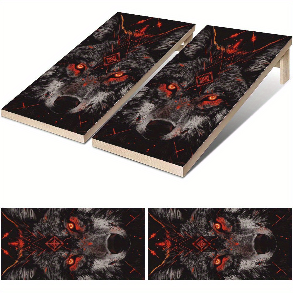 Board Game Film - Tech Inspired Blood Eyed Wolf Waterproof