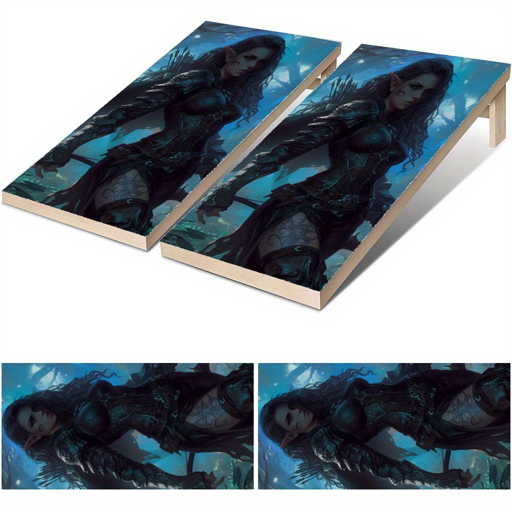 Board Game Film - Night Elven Waterproof Cornhole Board Vinyl