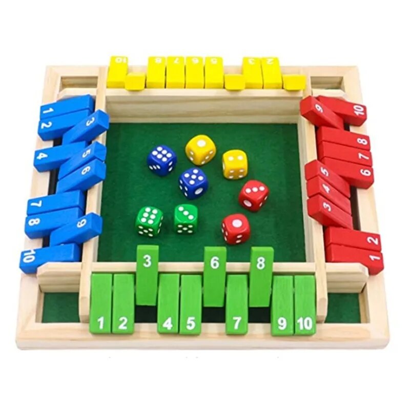Board Game Azul - Wooden Dice Board Game Shut The
