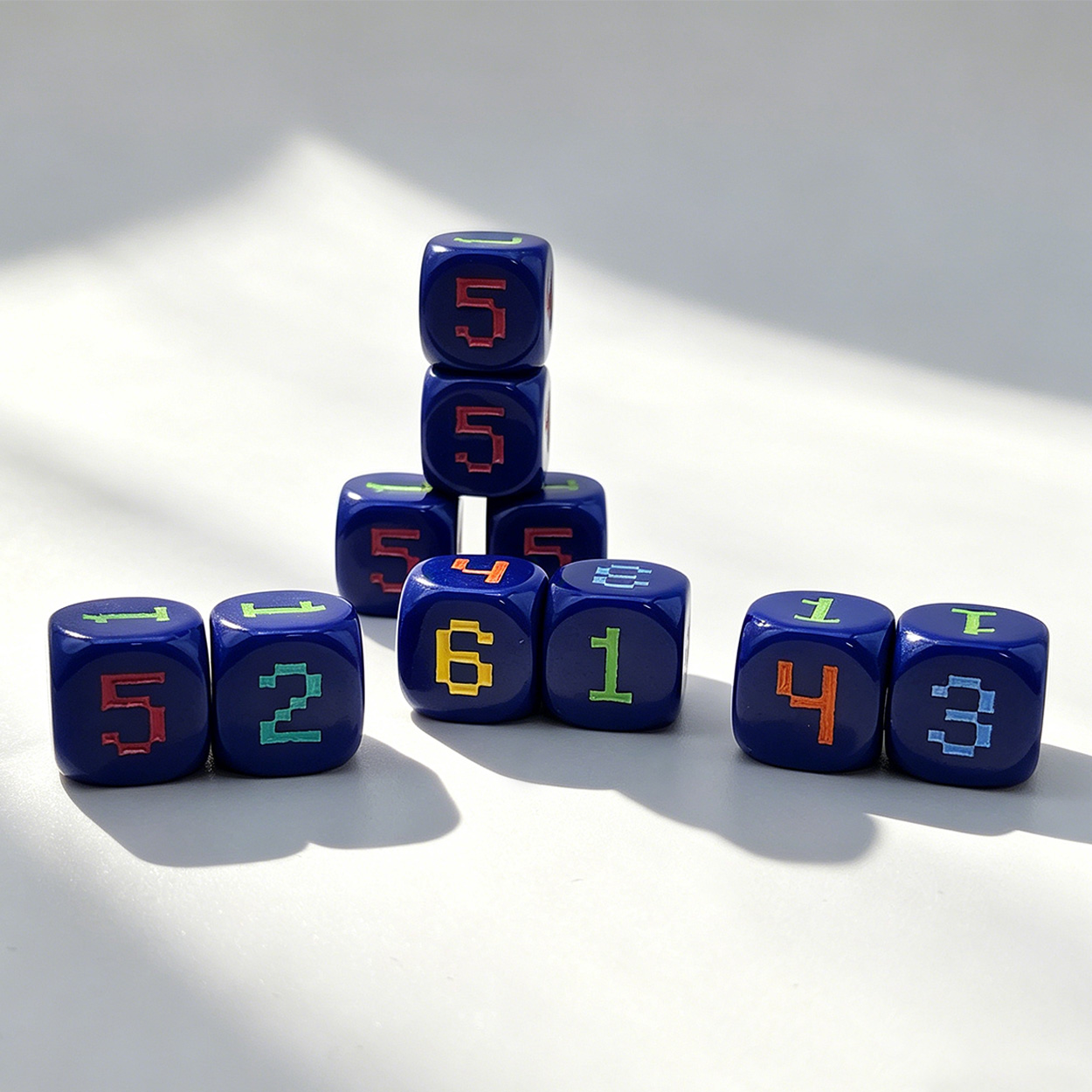 10pcs 14mm 6-Sided rounded 6-c - đánh giá và giá Game Token Counter