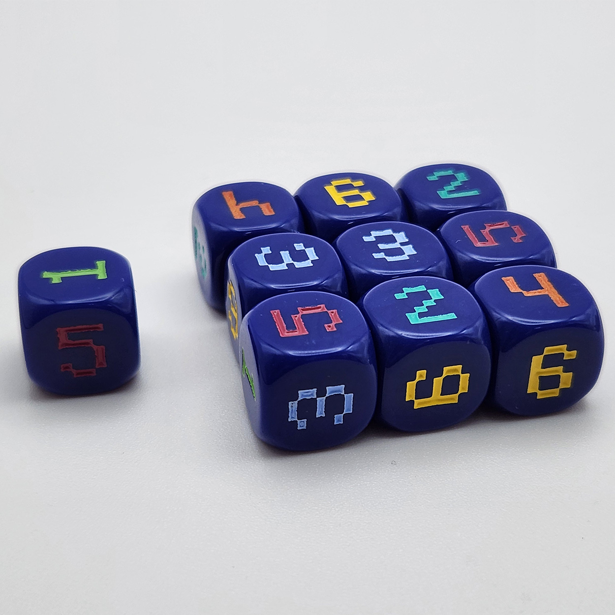 10pcs 14mm 6-Sided rounded 6-c - đánh giá và giá Game Token Counter