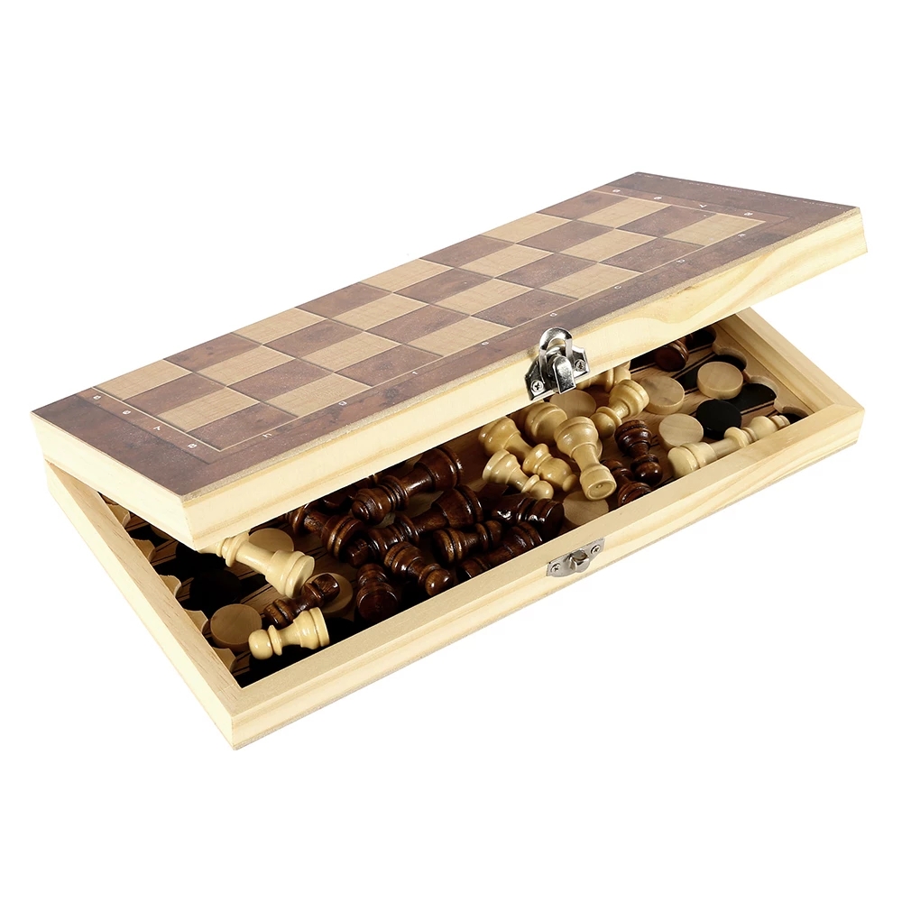 3 in 1 Chess Board, Folding Wo - đánh giá và giá Board Game Harvest