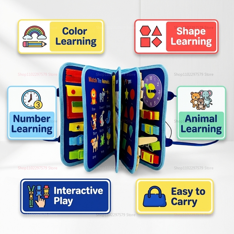 Montessori Busy Board Sensory  - đánh giá và giá Board Game For Kids