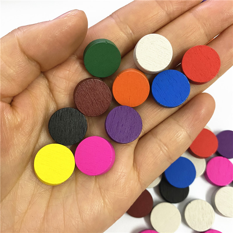 100pieces Diameter 15*5MM Wood - đánh giá và giá Board Game The Sims