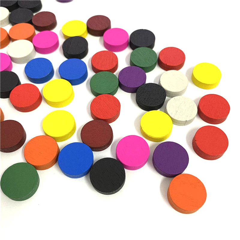 100pieces Diameter 15*5MM Wood - đánh giá và giá Board Game The Sims