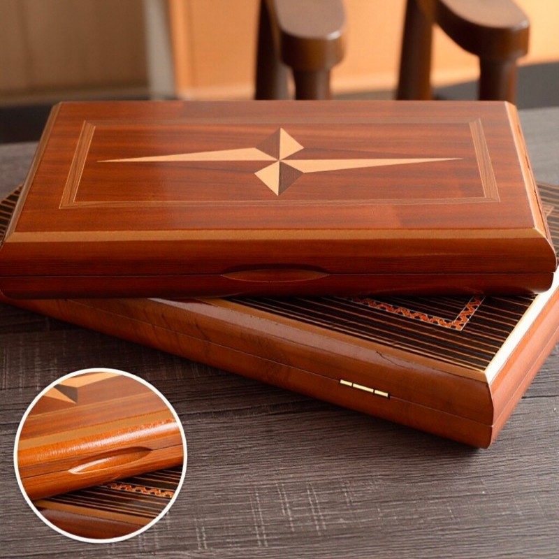 Solid Wood Backgammon 11-19 In - đánh giá và giá Board Game Harvest