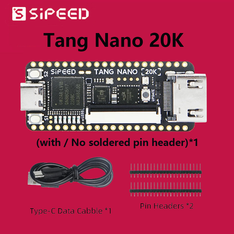 New Sipeed Tang Nano 20K FPGA  - đánh giá và giá Board Game Film