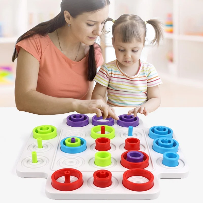 Montessori Stacking Ring Board - đánh giá và giá Board Game For Kids