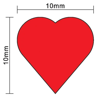 100Pcs 10mm*5mm Red Heart Shap - đánh giá và giá Board Game The Sims
